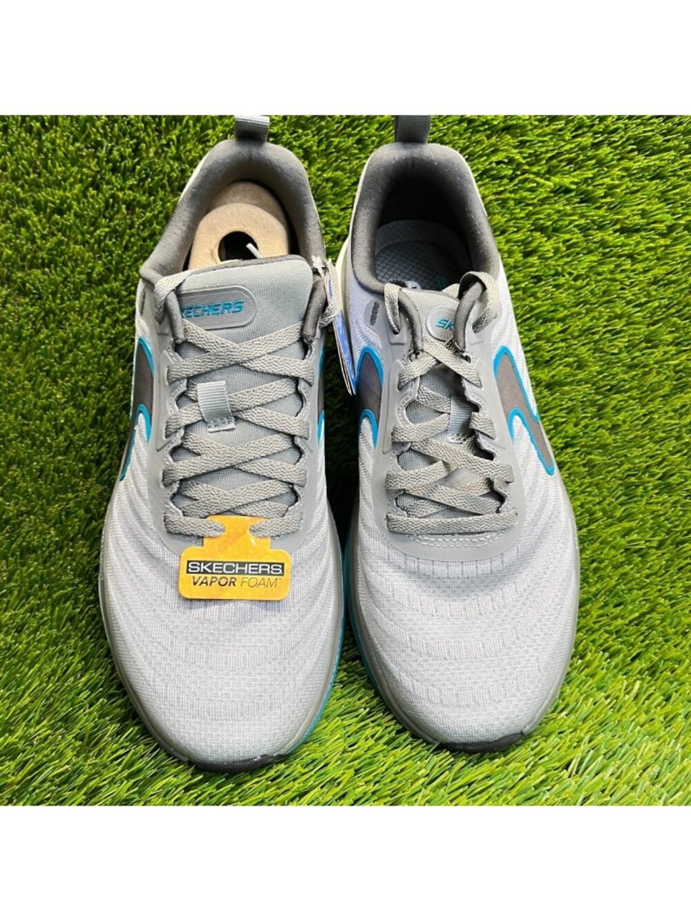 Skechers D'Lux Vapor Gallor Mens Size 9 Gray Athletic Running Shoes Sneakers - Picture 5 of 9